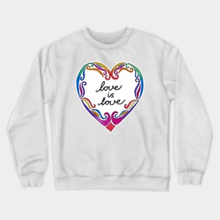 Rainbow Heart Crewneck Sweatshirt